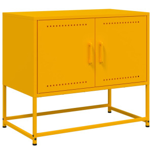 Móvel de TV 68.5x39x60.5 cm aço amarelo mostarda H