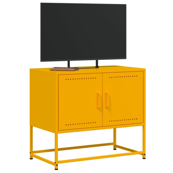 Móvel de TV 68.5x39x60.5 cm aço amarelo mostarda M 4