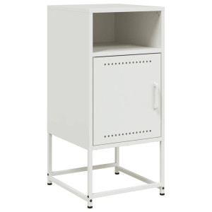 Mesa de cabeceira 36x39x78 cm aço branco H