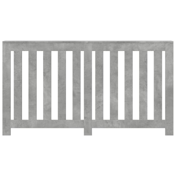 Cubierta de radiador madera color gris hormigón 149x20x82 cm M 3