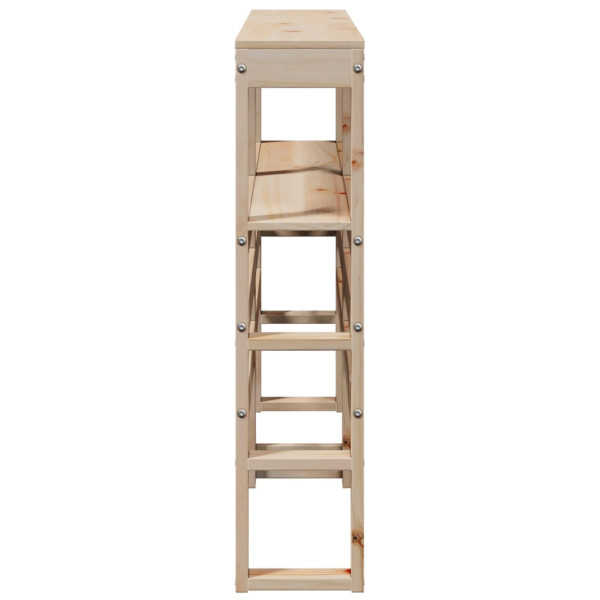 Cabecero de cama con estantes madera maciza de pino 160 cm M 5