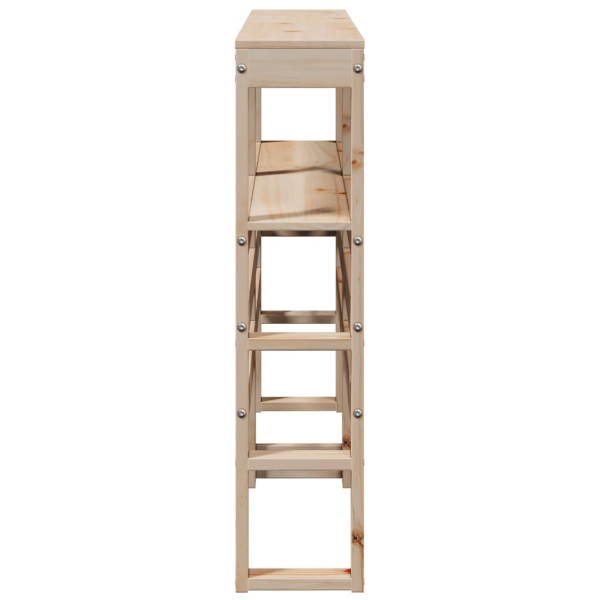 Cabecero de cama con estantes madera maciza de pino 120 cm M 5