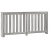 Cubierta de radiador madera ingeniería gris Sonoma 175x20x82 cm 2