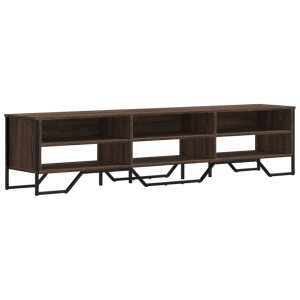 Mueble de TV madera de ingeniería roble marrón 180x34x41 cm H