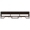 Mueble de TV madera de ingeniería roble marrón 180x34x41 cm 4