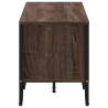 Mueble de TV madera de ingeniería roble marrón 180x34x41 cm 5