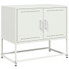 Mueble para TV de acero blanco 68.5x39x60.5 cm 2