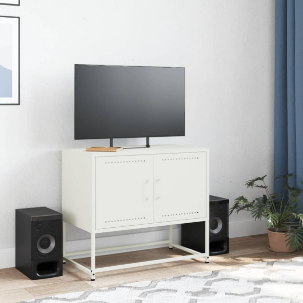 Móvel de TV 68.5x39x60.5 cm aço branco M 3