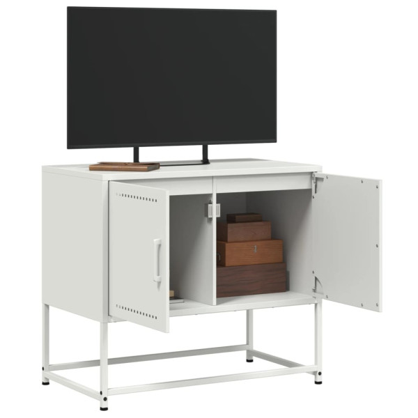 Mueble para TV de acero blanco 68.5x39x60.5 cm M 5