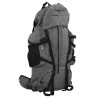Mochila de senderismo tela oxford gris 80 l 1