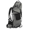 Mochila de senderismo tela oxford gris 80 l 2