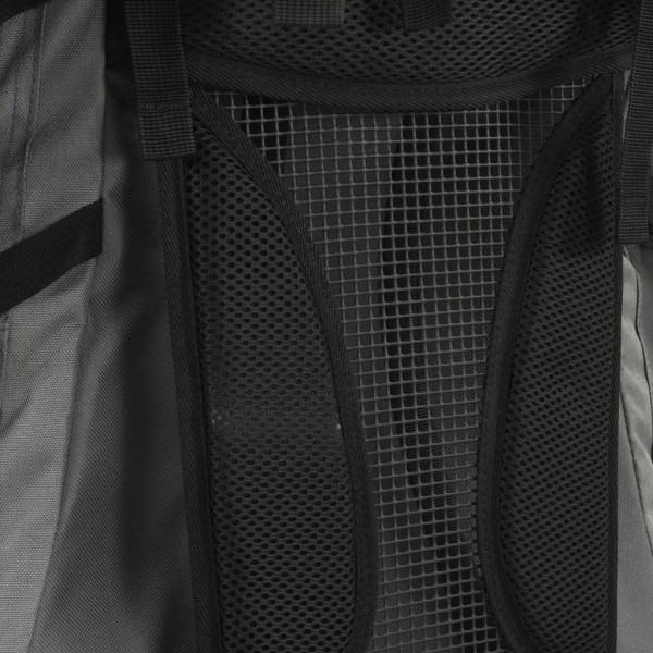 Mochila para caminhadas 80 L tecido oxford cinzento M 4