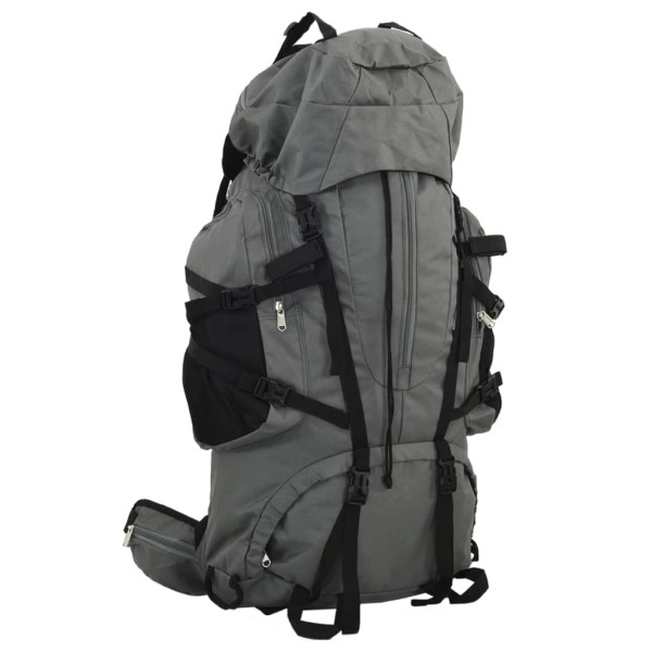 Mochila de senderismo tela oxford gris 100 l D