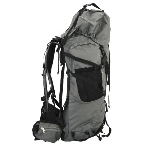 Mochila para caminhadas 100 L tecido oxford cinzento H