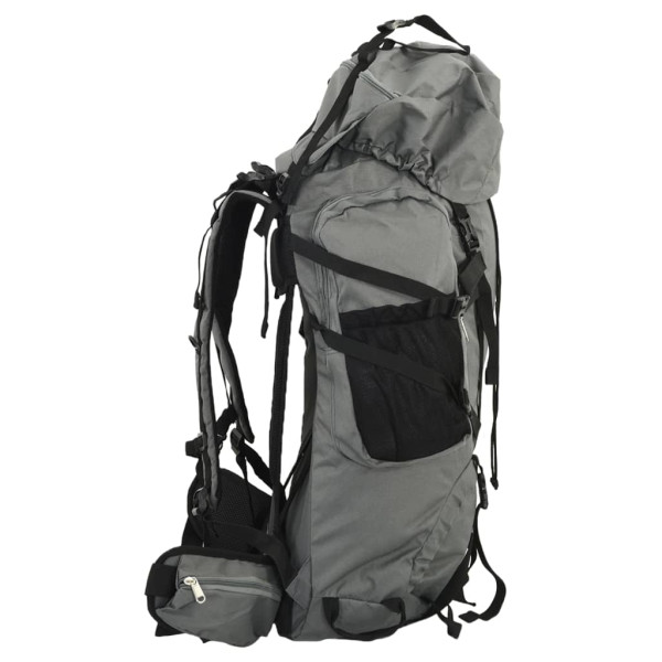 Mochila para caminhadas 100 L tecido oxford cinzento M 2