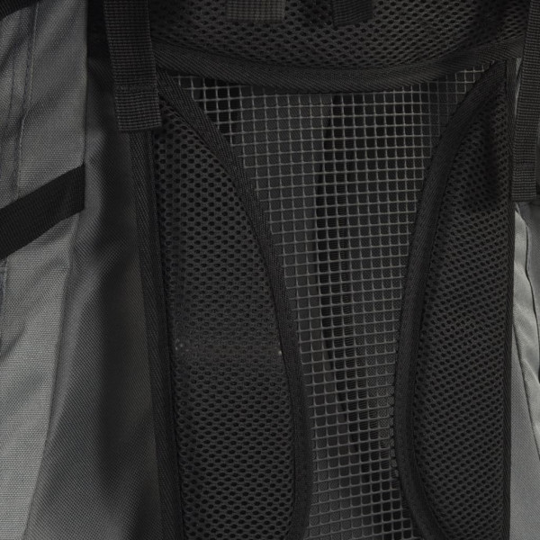 Mochila para caminhadas 100 L tecido oxford cinzento M 4