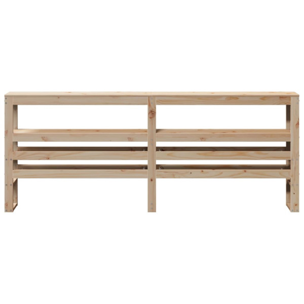 Cabecero de cama con estantes madera maciza de pino 180 cm M 3