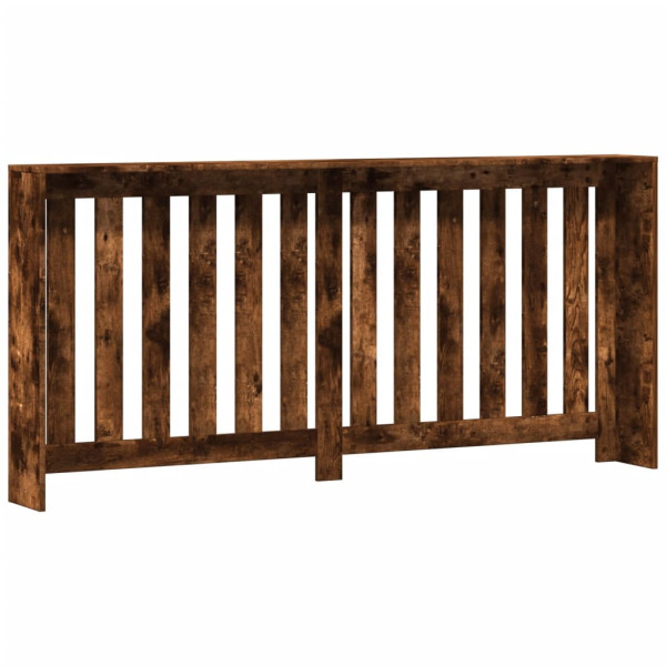 Cubierta de radiador madera color roble ahumado 175x20x82 cm M 5