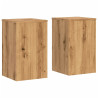 Soportes de plantas 2 uds madera roble artisian 30x30x50 cm 2