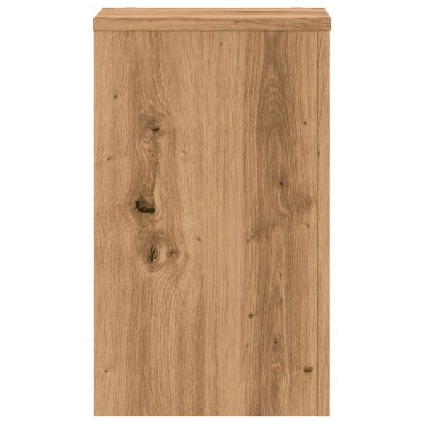 Soportes de plantas 2 uds madera roble artisian 30x30x50 cm M 5