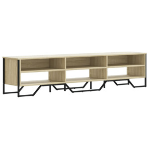 Mueble de TV madera de ingeniería roble Sonoma 180x34x41 cm H