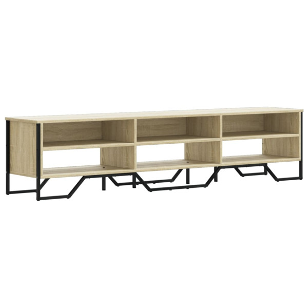 Mueble de TV madera de ingeniería roble Sonoma 180x34x41 cm M 2