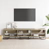 Mueble de TV madera de ingeniería roble Sonoma 180x34x41 cm 3