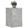 Soportes de plantas 2 uds madera gris hormigón 25x25x35 cm 3