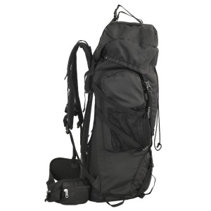 Mochila de senderismo tela oxford negro 60 l H