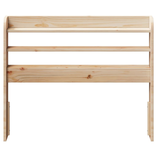 Cabecero de cama con estantes madera maciza de pino 100 cm M 3