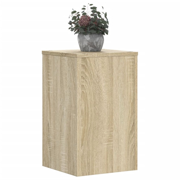 Soportes de plantas 2 uds madera roble Sonoma 30x30x50 cm M 3