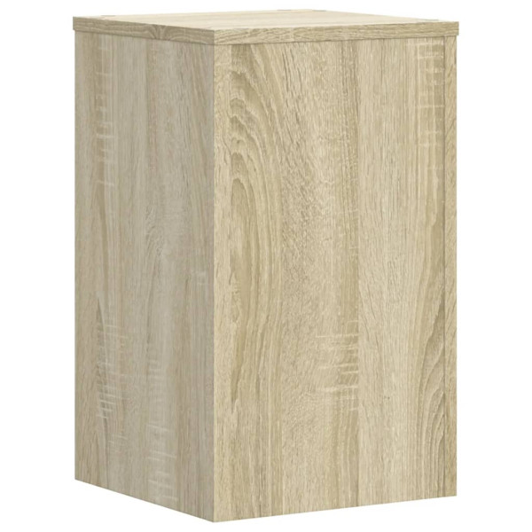 Soportes de plantas 2 uds madera roble Sonoma 30x30x50 cm M 4