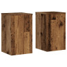 Soportes de plantas 2 uds madera roble envejecido 30x30x50 cm 2