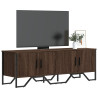 Mueble de TV madera de ingeniería marrón roble 122x34x41 cm 1