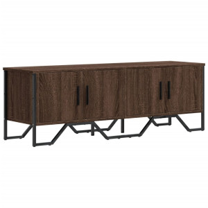 Mueble de TV madera de ingeniería marrón roble 122x34x41 cm H