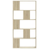 Librería de 5 niveles madera roble Sonoma 80.5x23.5x162.5 cm 3