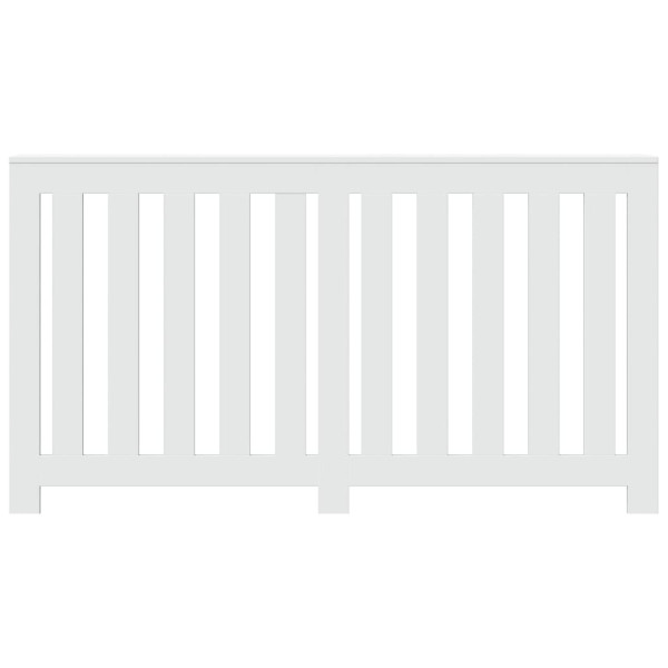 Cubierta de radiador madera de ingeniería blanco 149x20x82 cm M 3