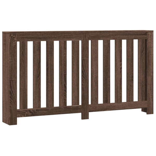 Cubierta de radiador madera ingeniería marrón roble 149x20x82cm M 2