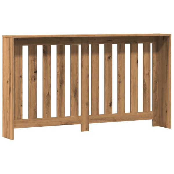 Cubierta de radiador madera color roble artesano 149x20x82 cm M 5