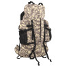 Mochila para caminhadas 60 L tecido oxford camuflagem castanha 1