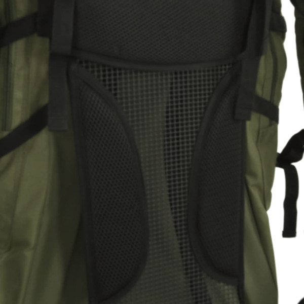Mochila de senderismo tela oxford verde militar 80 l M 4