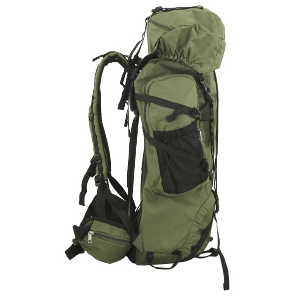 Mochila de senderismo tela oxford verde militar 100 l M 2