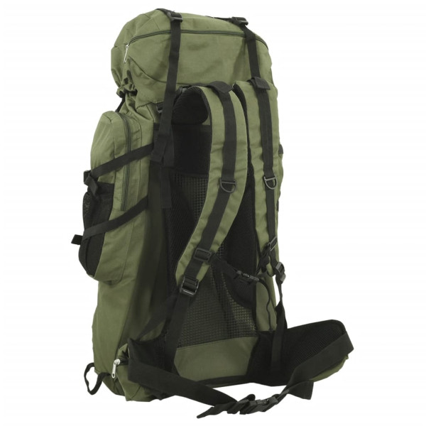 Mochila de senderismo tela oxford verde militar 100 l M 3