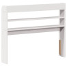 Cabecero de cama con estantes madera maciza pino blanco 90 cm 5