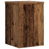 Soportes de plantas 2 uds madera roble envejecido 25x25x35 cm 4