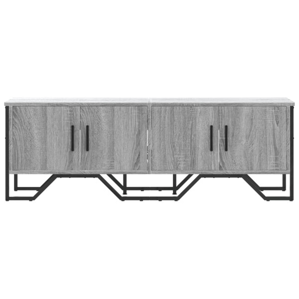 Mueble de TV madera de ingeniería gris sonoma 122x34x41 cm M 4