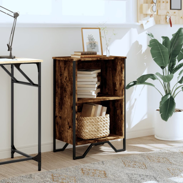 Estantería madera de ingeniería roble ahumado 50x31x74.5 cm M 3