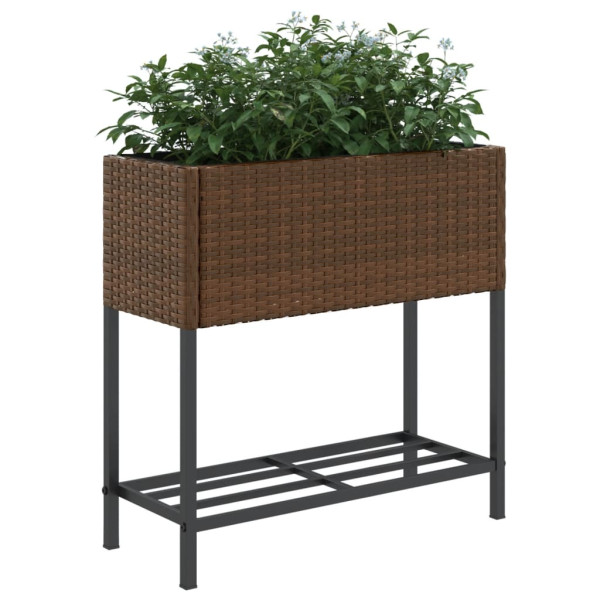 Jardins com prateleira 2 tu rattan sintético 70x28x70 cm M 4
