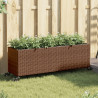 Jardins com rodas 2 tu sintético marrom rattan 107x32x38 cm 1