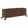 Jardins com rodas 2 tu sintético marrom rattan 107x32x38 cm 5